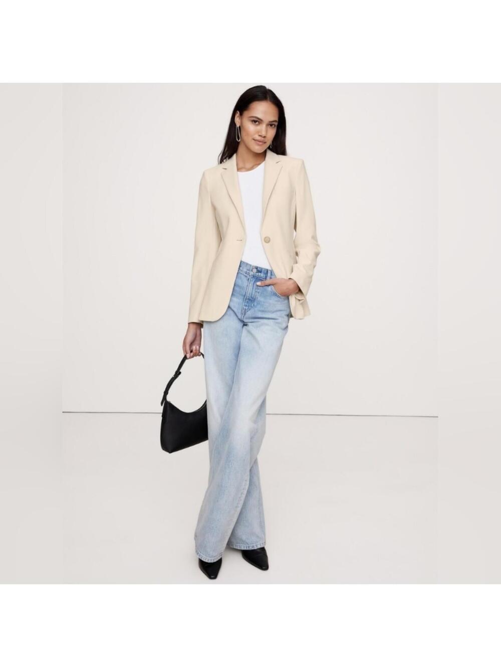 Banana Republic SLIM REFINED BLAZER Transition Cream White 10